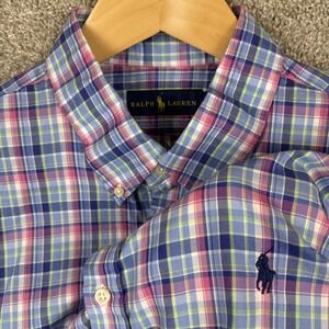 Polo Ralph Lauren L/S‎ Oxford Button Front Shirt Men's XL Plaid
